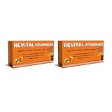 Revital Vitaminado Forte 20 Viales - Pack de 2 Unidades - Fórmula con 1.500 mg de Jalea Real, Vitaminas y Hierro -Ayuda a Disminuir el Cansancio y la Fatiga