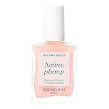 Manucurist Active Plump Pintauñas y Tratamiento de Uñas | Colágeno Hidratante de uñas con Brillo Ultra Brillante Baby Rose Efecto de Relleno Instantáneo - Voluminizador de uñas