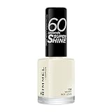 RIMMEL LONDON | 60 SECONDS | ESMALTE DE UÑAS | SECADO RÁPIDO | TONO 703 WHITE HOT LOVE | 8ml