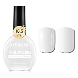 JODSONE Esmalte de uñas blanco de 16,5 ml de gran volumen de secado rápido, secado rápido y de color de larga duración para decoración de uñas DIY regalo de manicura para el hogar para mujeres