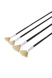 Elan Set de 4 Pinceles Abanico Tipo Cerda con Pelo Sintetico