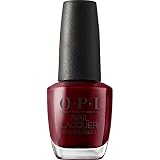OPI Nail Laquer - Esmalte Uñas Duración de Hasta 7 Días, Efecto Manicura Profesional, 'Got the Blues for Red' Rojo - 15 ml