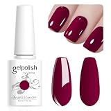 Vishine Gel Nail Polish, 1Pcs 8ml WineRed Gel Polish Soak Off UV LED Gel Nail Art DIY Gel Nail Manicure for Girls Women #079
