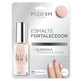PODERM Esmalte Fortalecedor de Uñas - Rosa Palo | Repara y Fortalece Uñas Dañadas y Debilitadas por Esmaltes Semipermanentes | Biotina, Silicio y Queratina | Desarrollado por un Podólogo en Suiza