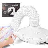 130 W Aspirador de Uñas Profesional, con luz LED y tubo flexible de 360°