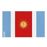 Pixelforma Bandera de Santiago del Estero en varios tamaños, 100% poliéster con doble dobladillo 64 x 96 cm 5. 1 ojal cada esquina