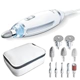 Beurer MP 62 Set de manicura y pedicura,torno para uñas eléctrico con 10 accesorios de alta calidad, luz LED,control de velocidad infinitamente variable,con bolsa de almacenamiento