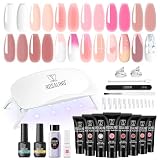 ROSALIND Gel Extensión de Uñas Kit Completo 8pcs 10ml Uñas de Gel