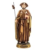 Santiago Apostol figura 40 cm. resina peana nombre patrón de España