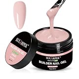 Sularpek 65 ml Gel Constructor Uñas, Gel de Construcción para Extensiones y Modelado, para Fortalecedor, Decoración y Reparar Uñas Rotas(Milky Rose)