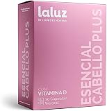 LALUZ by Lourdes Moreno – Vitaminas para el Pelo Mujer con Biotina, Zinc y Ginkgo Biloba | Pastillas Anticaída de Pelo para Caída Postparto, Estacional o por Estrés | Complemento Vegano| 30 Cápsulas