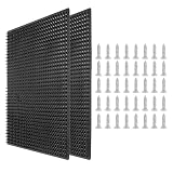 Livestock Scratching Brush - 55x50cm Rubber 2pcs | Grooming Pads With Nails | Livestock Horse Cattle Sheep Dog Scratcher | Wall Floor Brush Mat For Farm Animal Massage Care