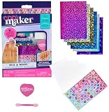 Cool MAKER - Kit para Hacer Uñas Postizas Niña Metalizadas | Set De Manicura con 6 Láminas De Brillos Y Calcomanías para Crear 5 Diseños | Juguetes Niña 7 Años O Más | Manualidades Niña